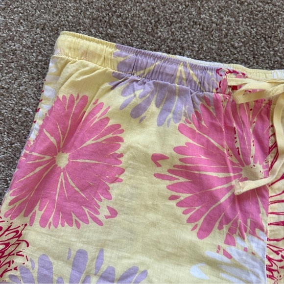 Old Navy Intimates Yellow Floral Shorts Women's Size Small Y2K Loungewear Spring - Picture 5 of 16